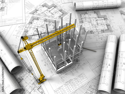 3D plan drawing..