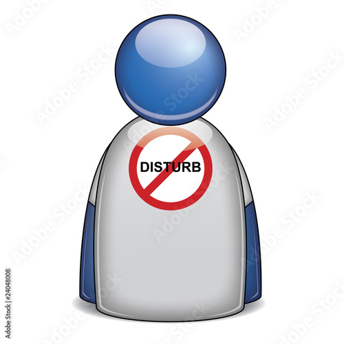 Icono camiseta prohibido molestar