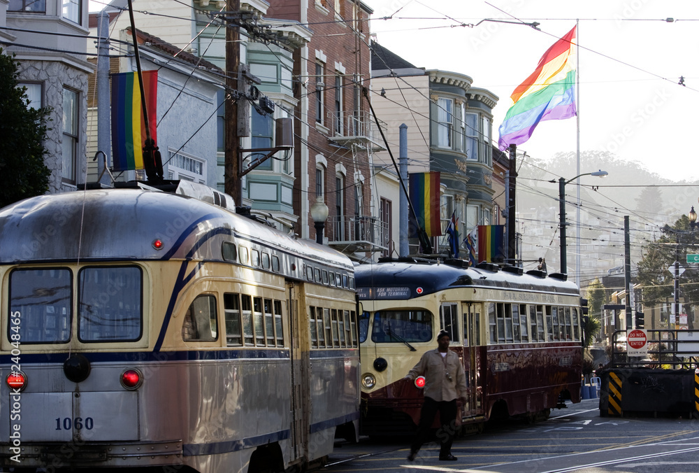 Naklejka premium Widok na San Francisco