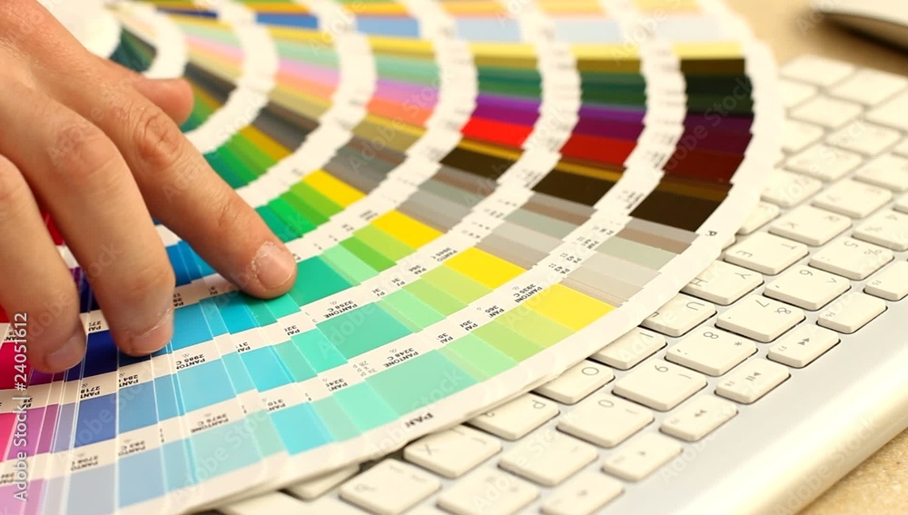 Pocking Color Picking color from guide palette Stock Video | Adobe Stock