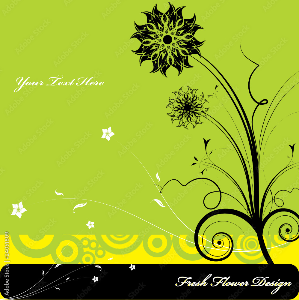 Abstract flowers background with place for your text Abstract flowers background with place for your text
