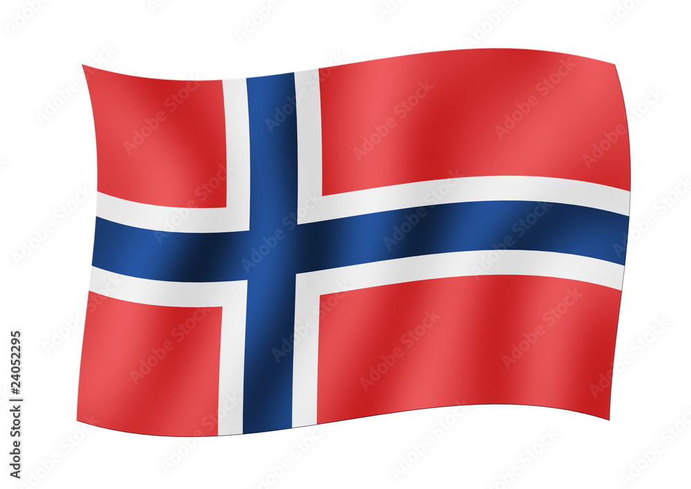 Obraz premium Bandiera Norvegia