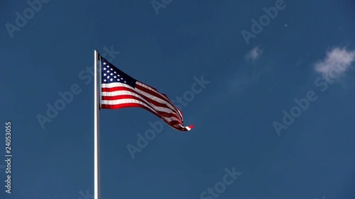 US Flag in the Wind