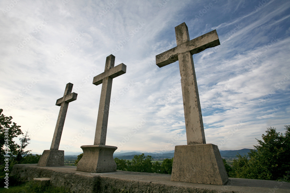 Three stone crosses Three stone crosses