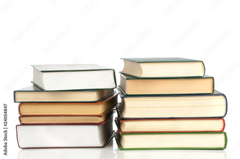 books isolated on white books isolated on white