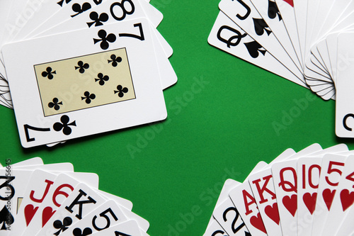 bridge playing - all four hands