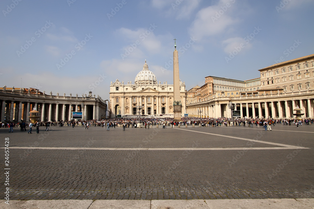 Piazza San Pietro (St Peter's Square) in Vatican
