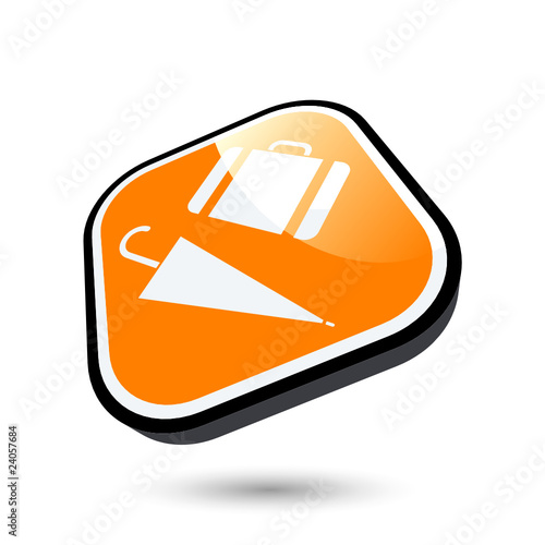 gepäck koffer schirm zeichen symbol