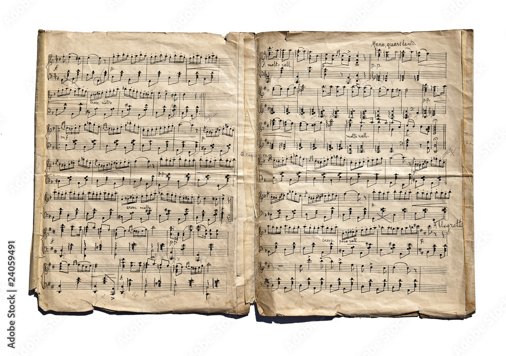 Obraz premium Old handwritten notes