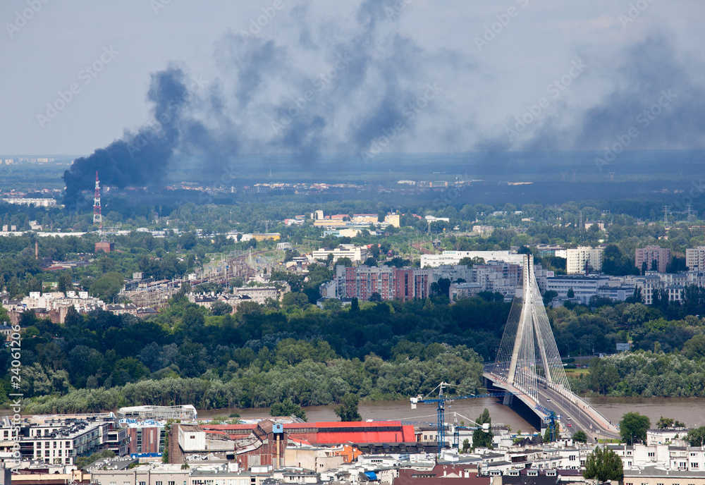 Obraz premium Most Syrena i krajobraz