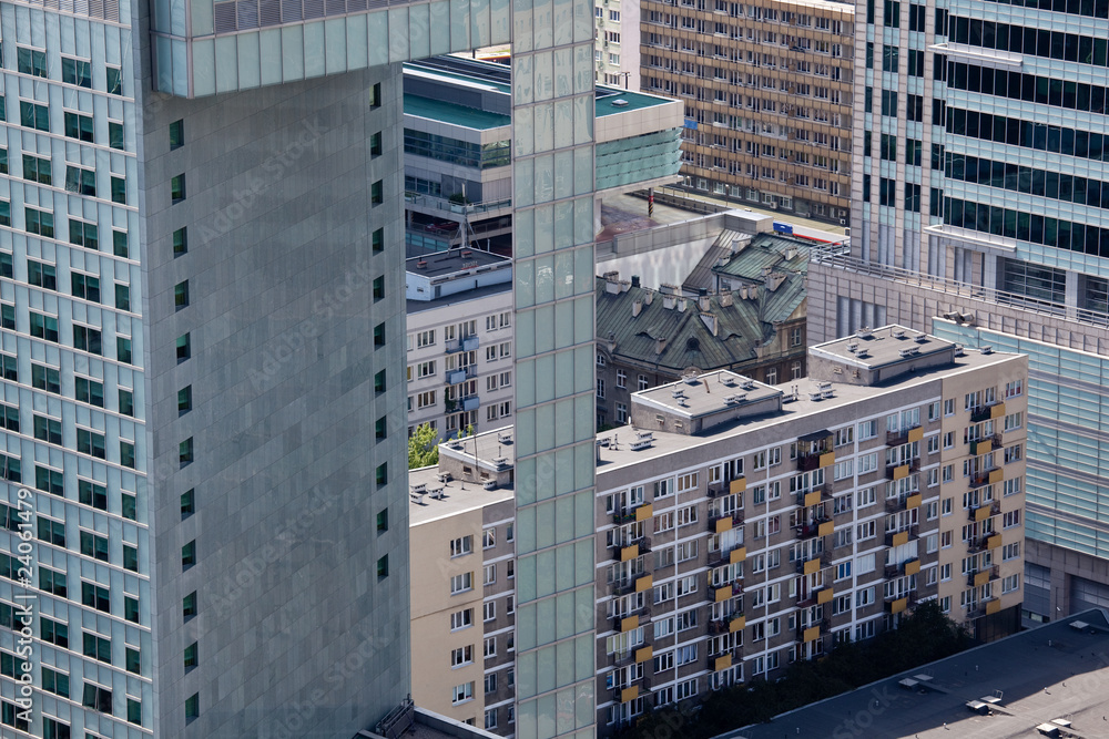 Obraz premium Unusual mix of old and new building