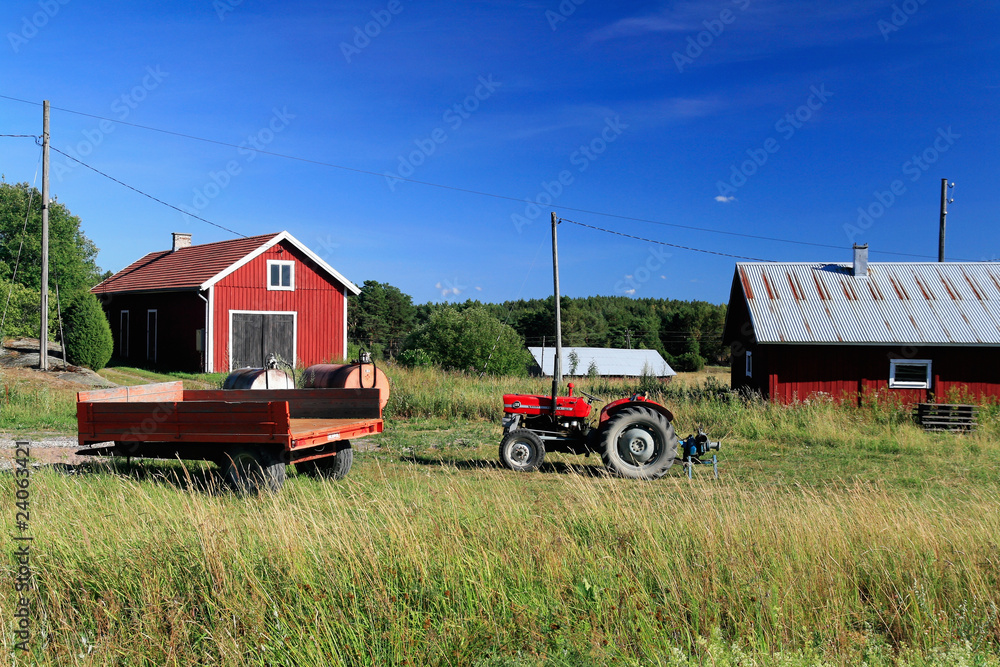 Fototapeta premium farm in FInland