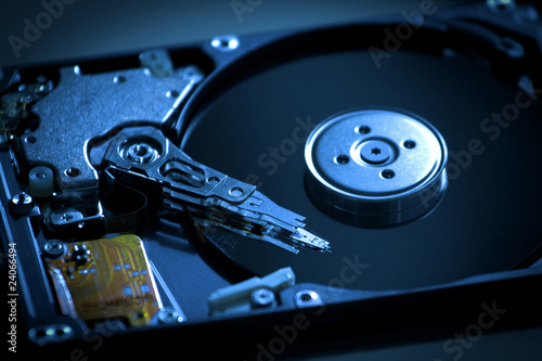 Inside Hard Disk drive photo