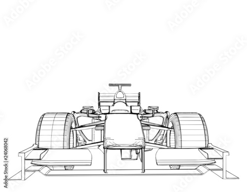 Race Car Vector 03