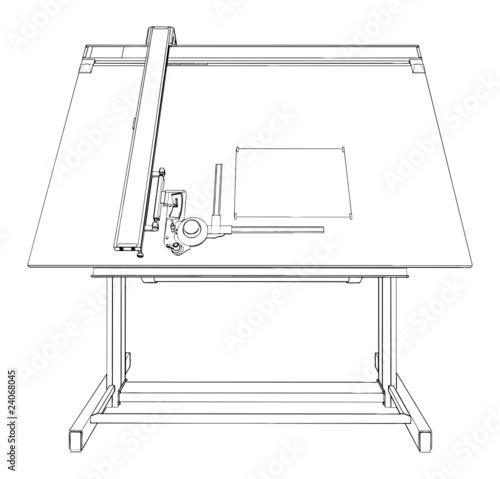 Drawing Table Vector 02