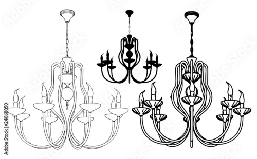 Luster Chandelier Vector 33