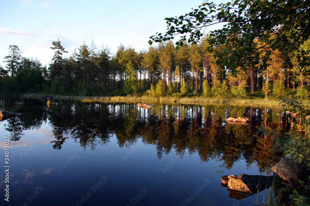 Fototapeta premium Abend am See