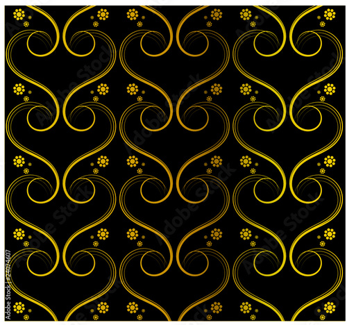 Tapete schwarz gold