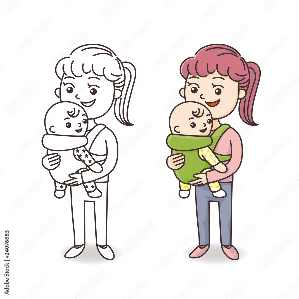 赤ちゃんとお母さん 赤ちゃんとお母さん