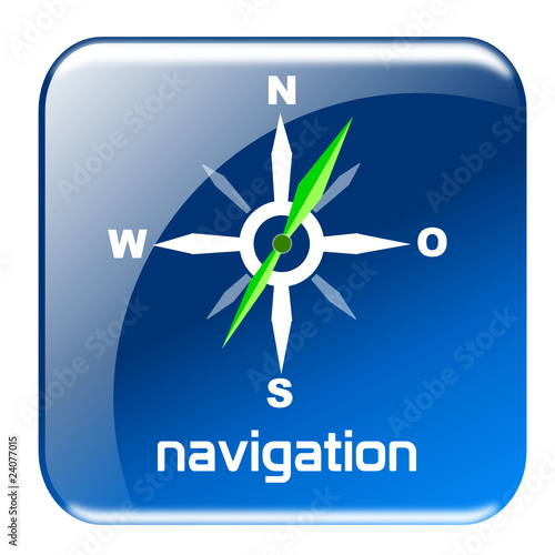 Button Navigation blau