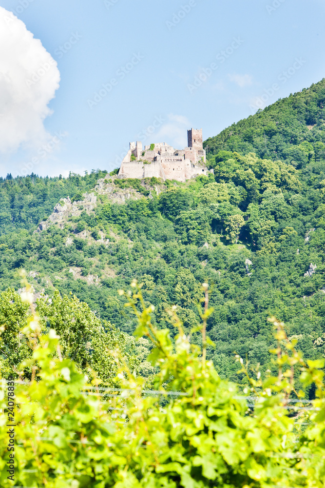 Chateau de Saint-Ulrich near Ribeauville, Alsace, France