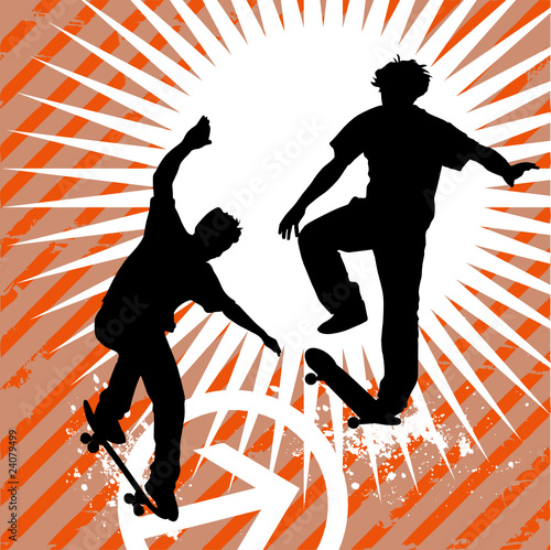 skateboarding