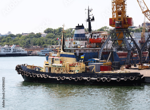 tugboats at port