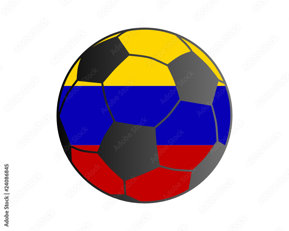 Fahne von Venezuela und Fußball