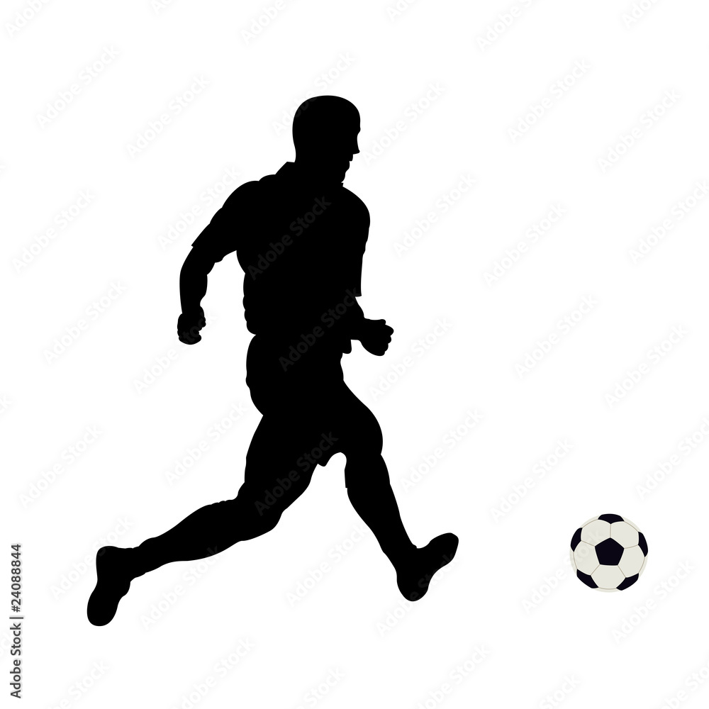 The running footballer