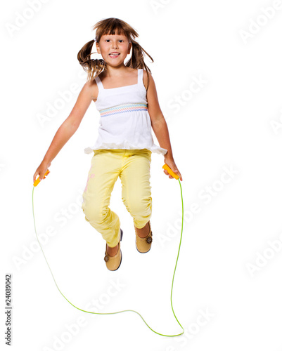 Girl jumping