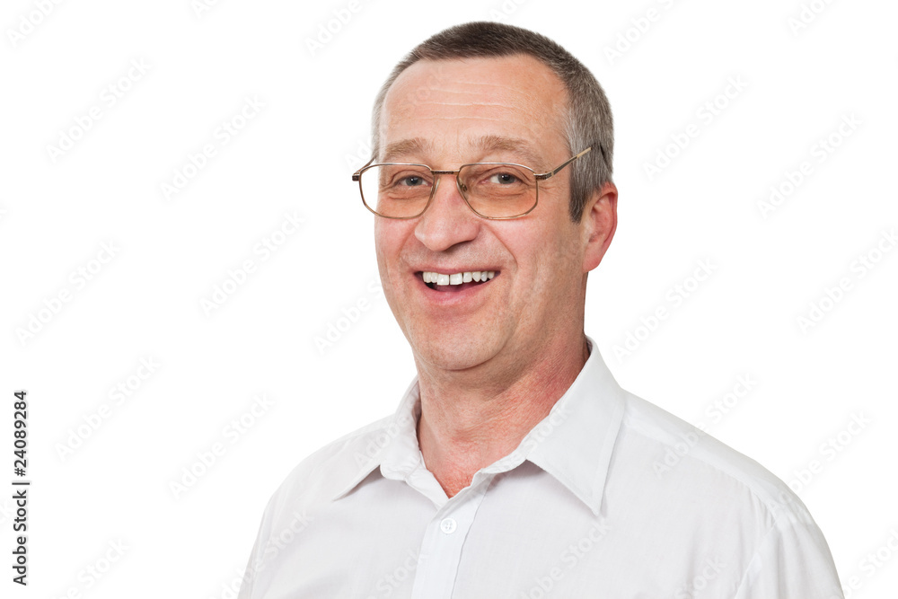 smiling senior man smiling senior man