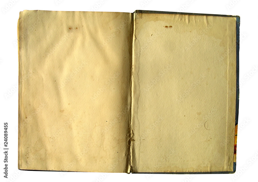Yellow pages of the old book. Yellow pages of the old book.