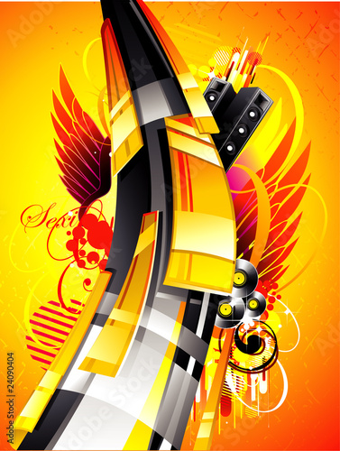 abstract 3d vector illustration