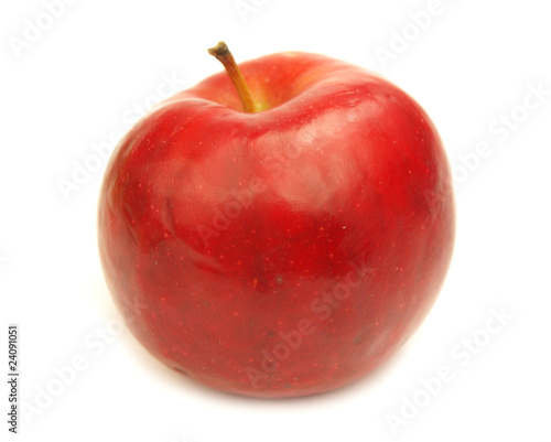 Apple on white background