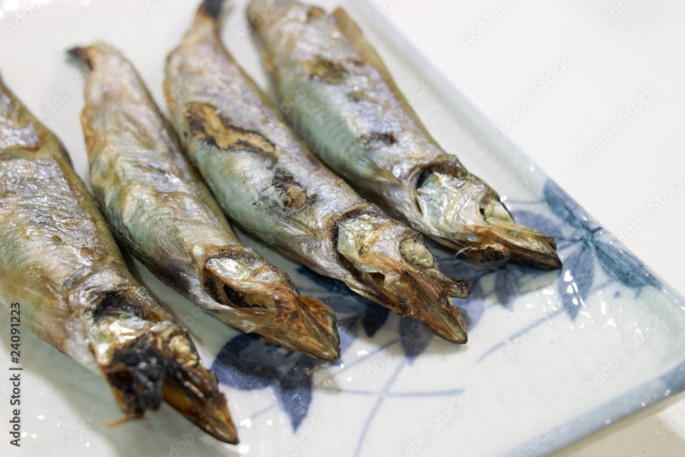 Grilled caplin Grilled caplin
