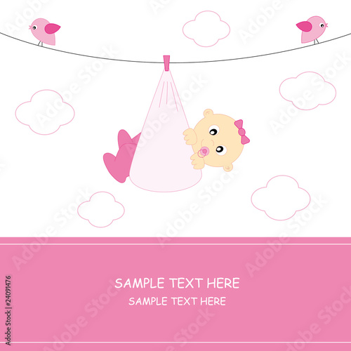 Tarjeta felicitación bebe