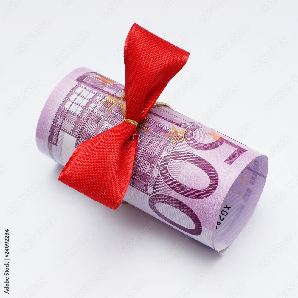 500 euro schein mit schleife StockFoto Adobe Stock