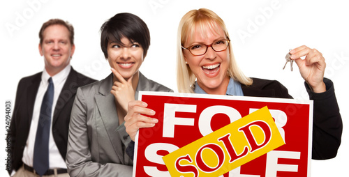 Real Estate Team with Woman...