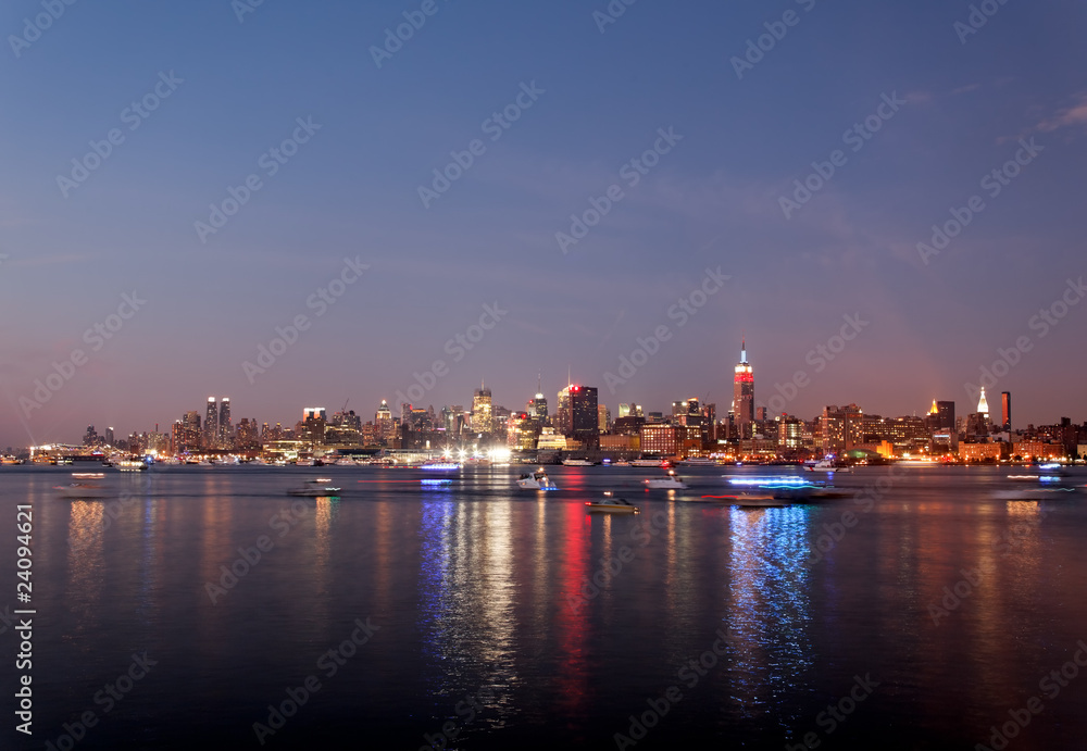 The Mid-town Manhattan Skyline