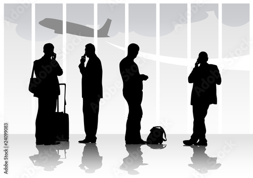 People in airport