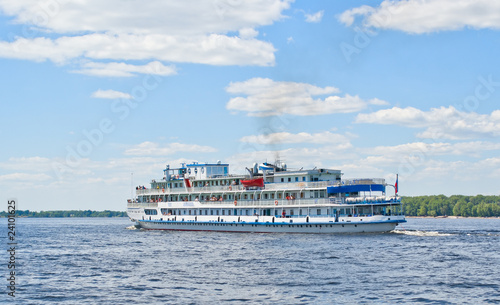Ship on the Volga