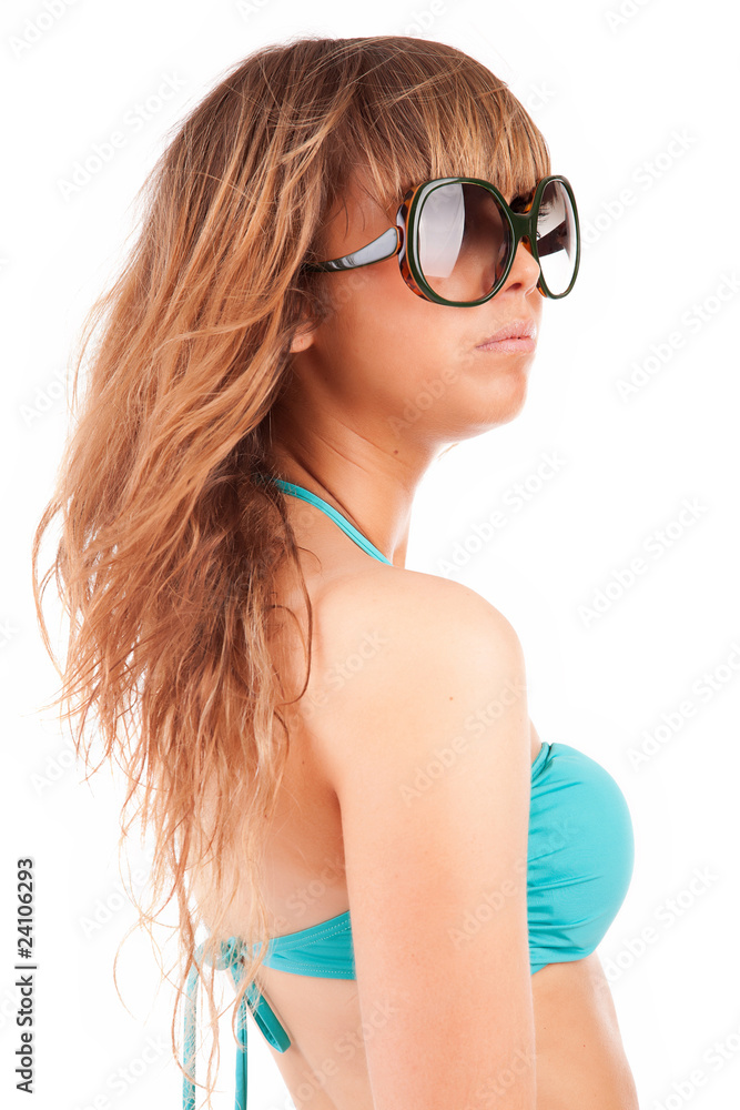 Young woman in bikini