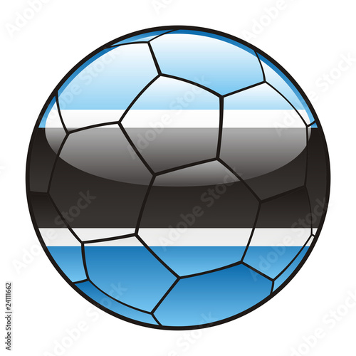 vector illustration of Botswana flag on soccer ball © Pilgrim Artworks