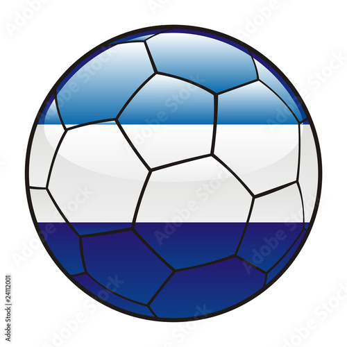 vector illustration of El Salvador flag on soccer ball © Pilgrim Artworks