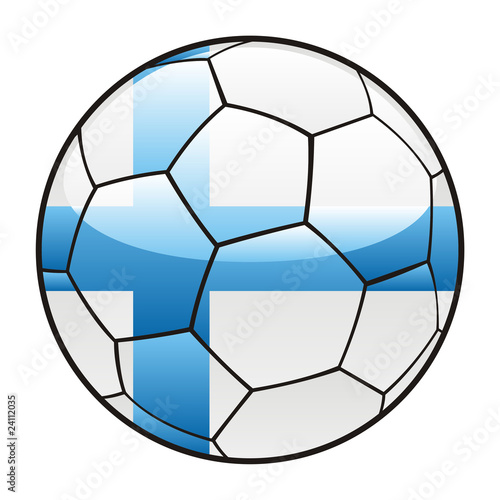 vector illustration of Finland flag on soccer ball © Pilgrim Artworks