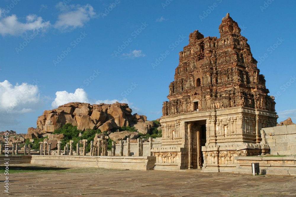 Famous Vittala temple in Hampi, Karnataka, South India