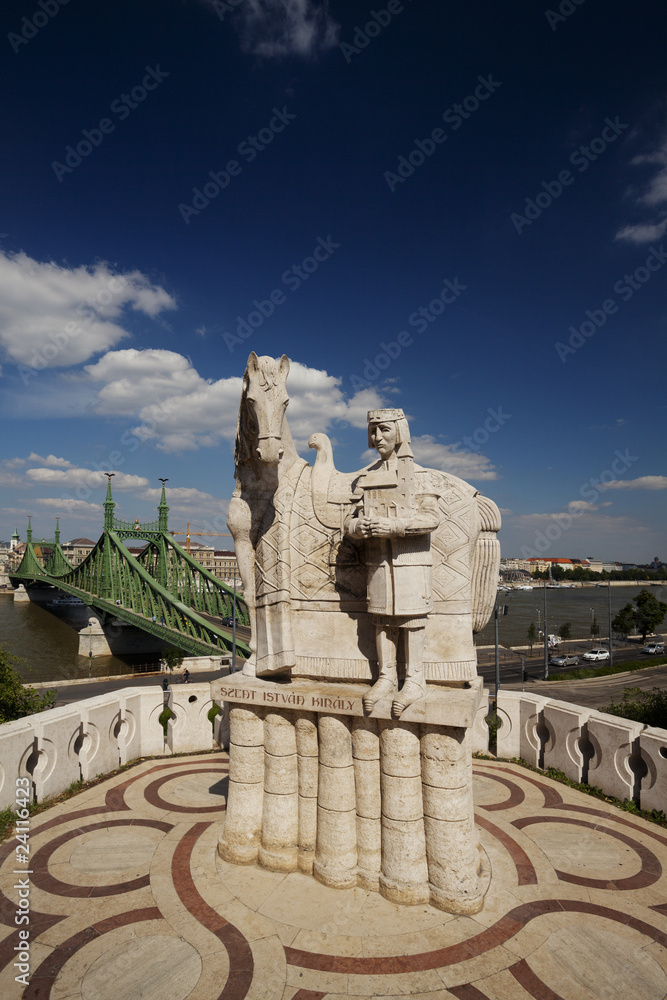 Obraz premium Budapest, freedom bridge, Istvan Kiraly