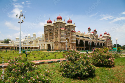 Palace of Mysore in India photo