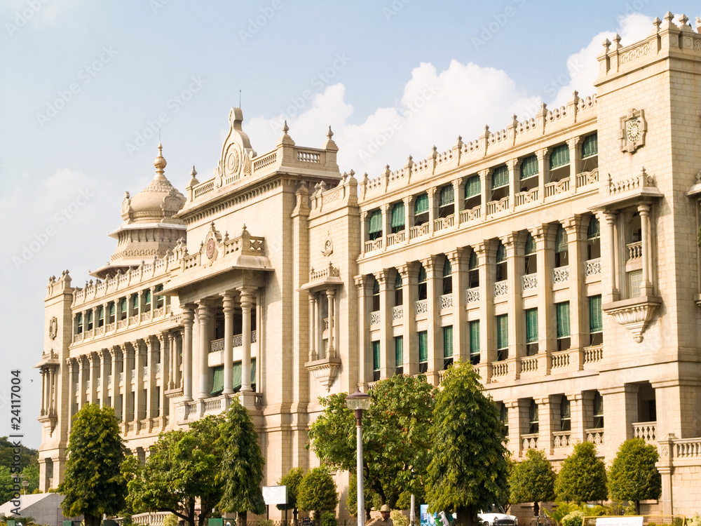 Fototapeta premium The Vidhana Soudha, in Bangalore, India.