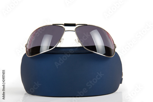 Modern black sunglasses